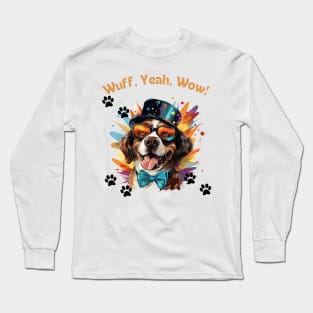 Woofy Adventure - Funny Dog Design Long Sleeve T-Shirt